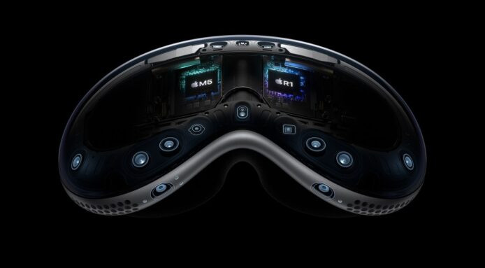 Apple Vision Pro 虛擬實境眼鏡 ALT:Apple Vision Pro 虛擬實境眼鏡展示.